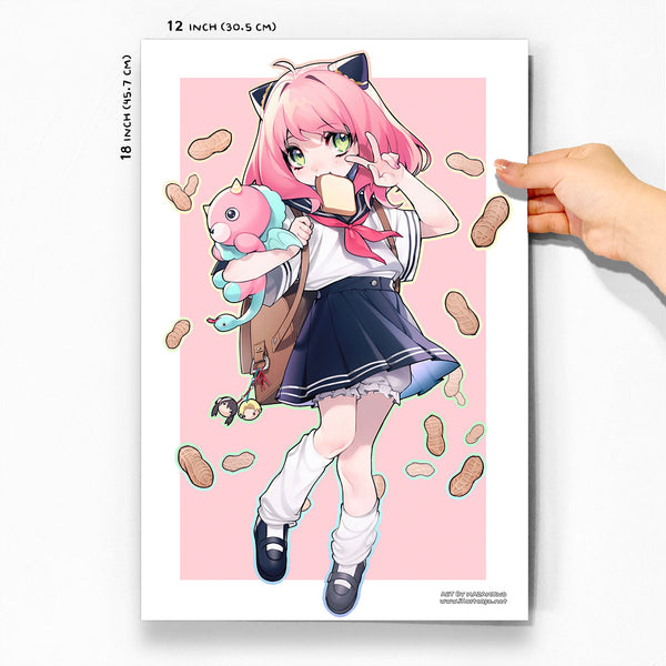 Anya spyxfamily poster [Mazamuno] – IllustCafe