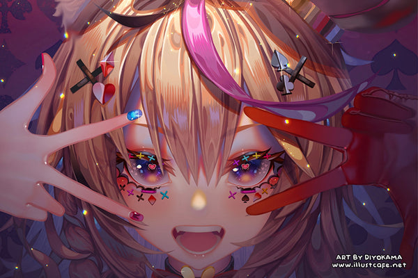 哀画 OMARA&KOMARA M.YONEKURA Omaru Polka Postcard [Diyokama] – IllustCafe