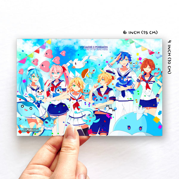 Vocaloid x Pokemon Postcard [Riyumii] – IllustCafe