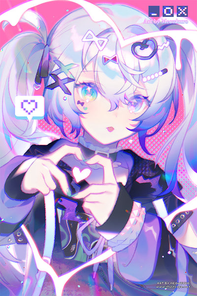 Pjsk Miku Poster [Meowkuro] – IllustCafe