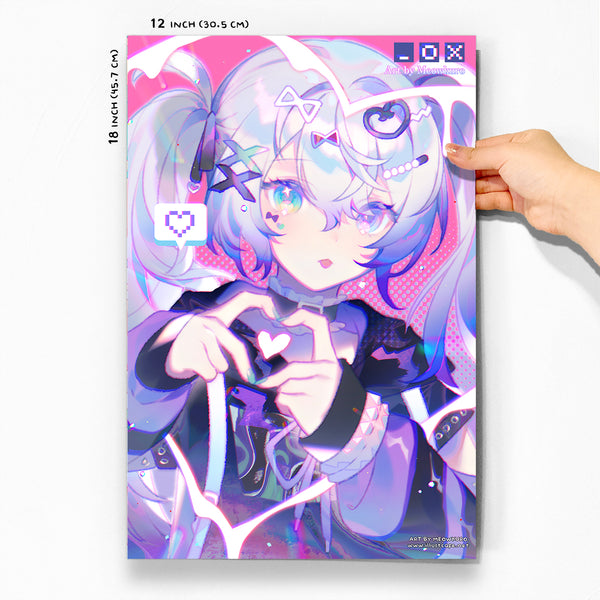Pjsk Miku Poster [Meowkuro] – IllustCafe