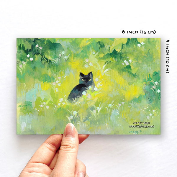 Black Cat Postcard [Ieafy]