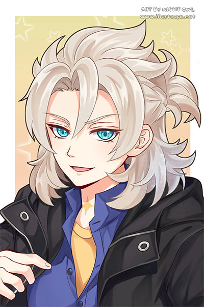 Genshin Albedo Postcard [Night Owl]