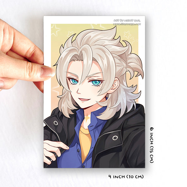 Genshin Albedo Postcard [Night Owl]