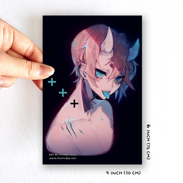 Blue Oni Postcard [Kamochiruu]