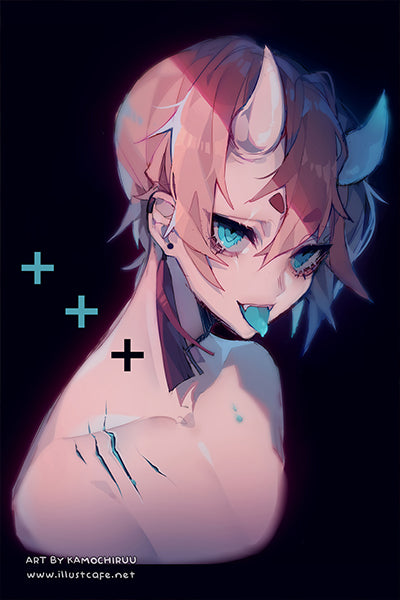 Blue Oni Postcard [Kamochiruu]