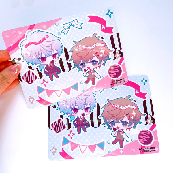 Vtuber CroNoir Sticker Sheet [Mewokuro]