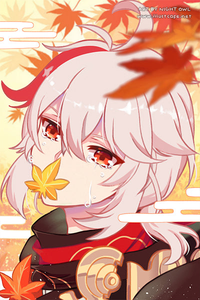 Genshin Kazuha Postcard [Night Owl]