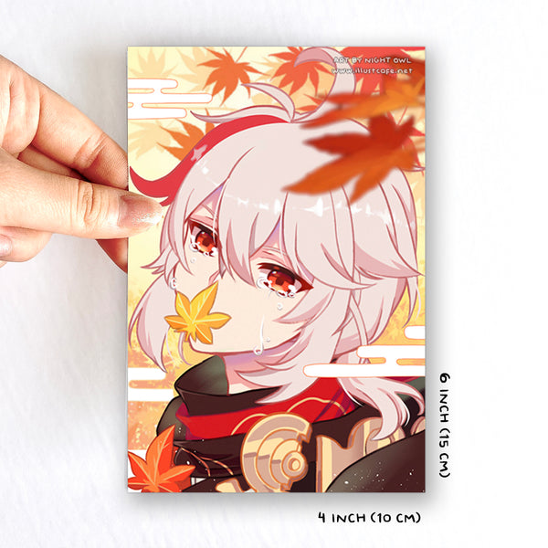Genshin Kazuha Postcard [Night Owl]