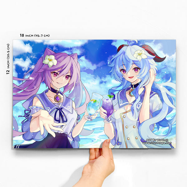 Keqing x Ganyu Poster [Riyumii]