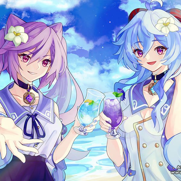 Keqing x Ganyu Poster [Riyumii]