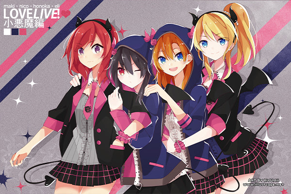 Love Live Nico x Maki x Eli x Honoka Postcard [Riyumii]