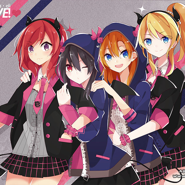 Love Live Nico x Maki x Eli x Honoka Poster [Riyumii]