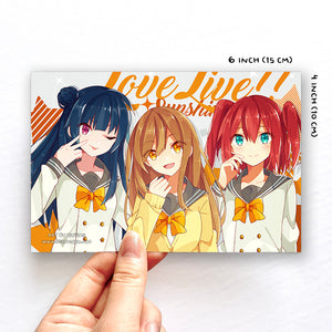 Love Live Sunshine Ruby x Hanamaru x Yoshiko Postcard [Riyumii]