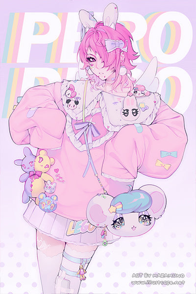 Pastel Mongrel Postcard [Mazamuno]