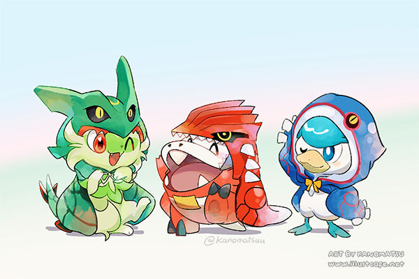 Gen 9 Starters Postcard [Kanomatsu]