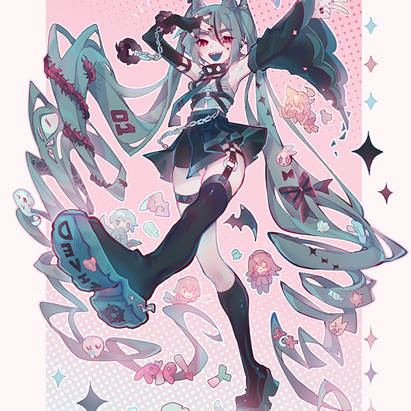 NEEDY GIRL OVERDOSE Streamer Overload 48-page FAN ART BOOK (no game) JP  Release