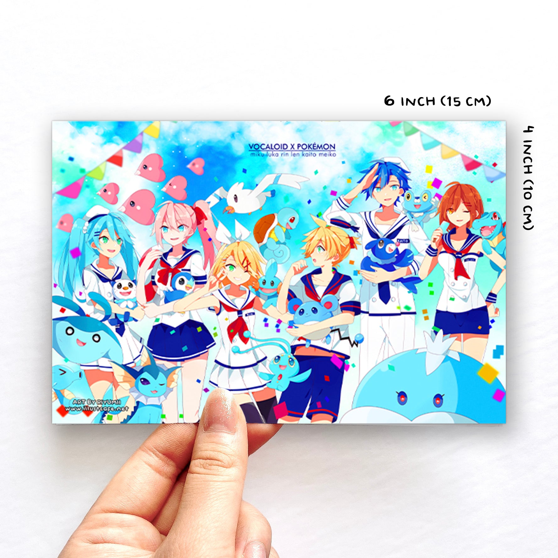 Vocaloid Stickers Miku, Rin, Len, Kaito, Luka, Meiko 