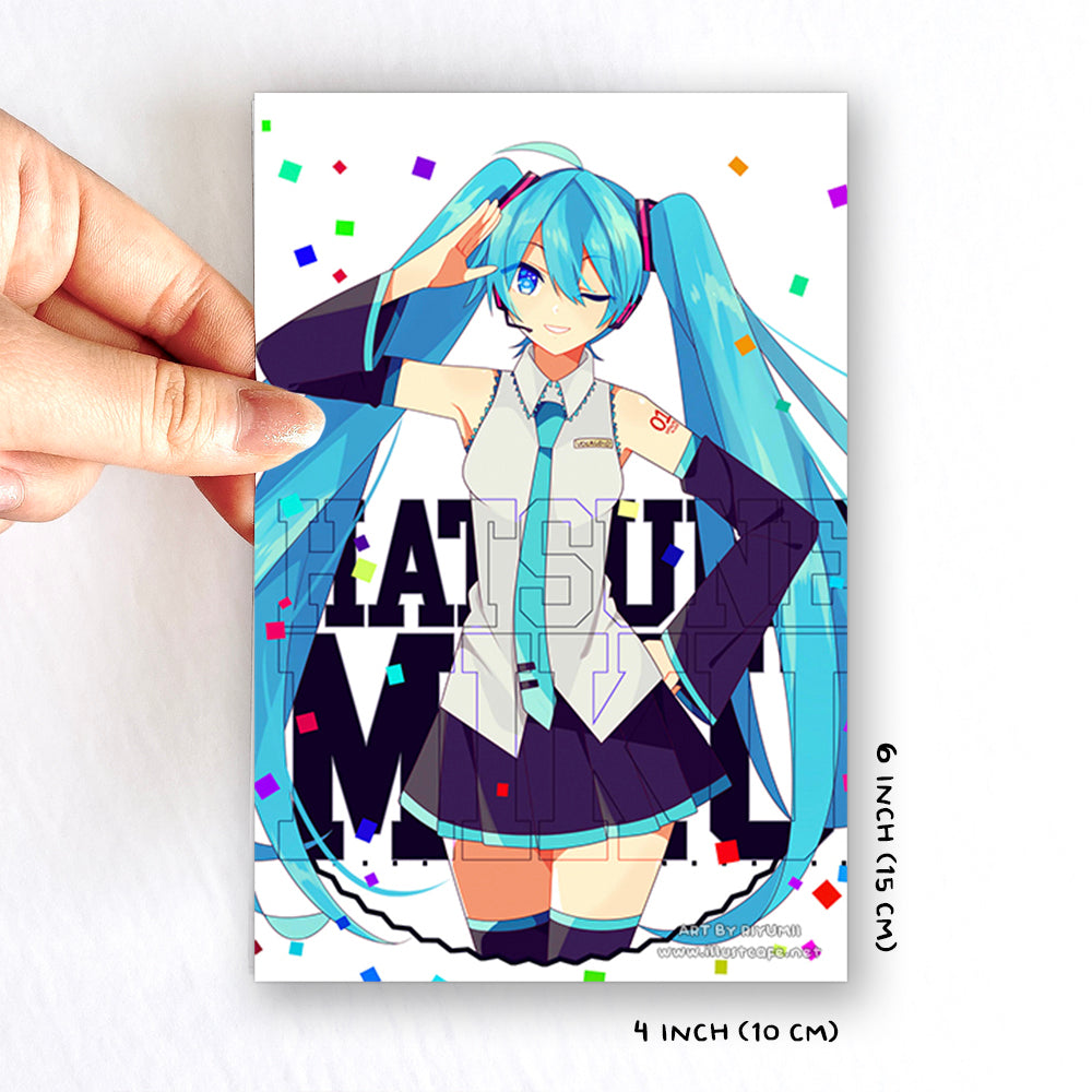 Vocaloid Hatsune Miku Postcard [Riyumii]