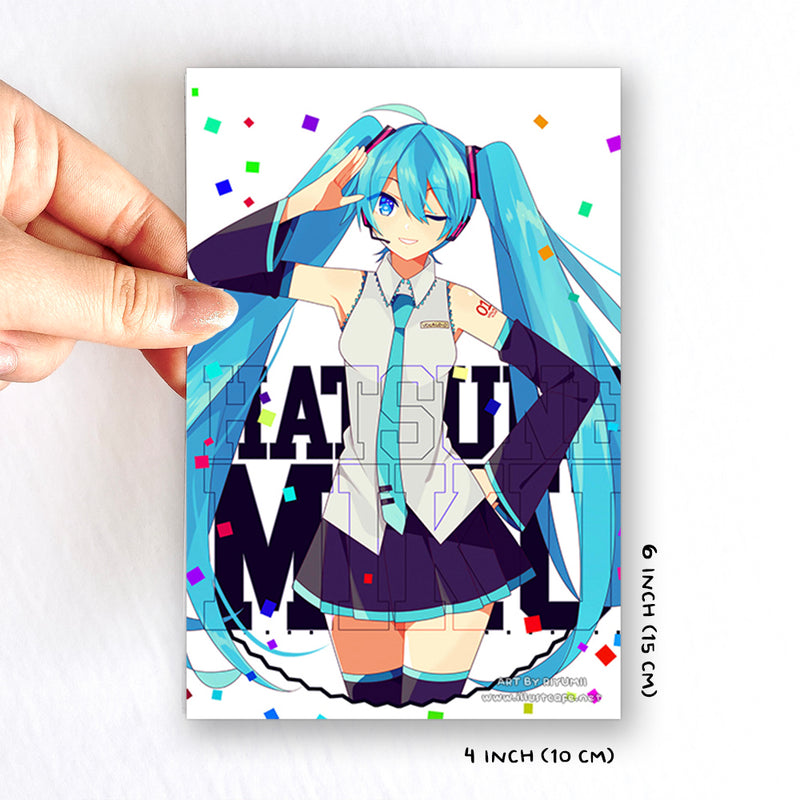 Vocaloid Hatsune Miku Postcard [Riyumii] – IllustCafe