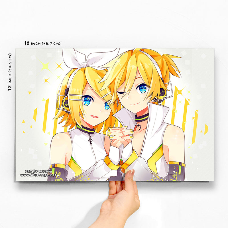 Vocaloid Rin & Len Poster [Riyumii] – IllustCafe
