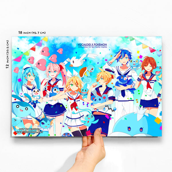 Vocaloid x Pokemon Poster [Riyumii]