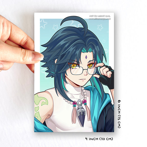 Genshin Xiao Postcard [Night Owl]