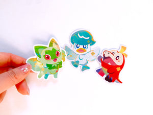 Paldea Pokemon Stickers [Meowkuro] 3pc set