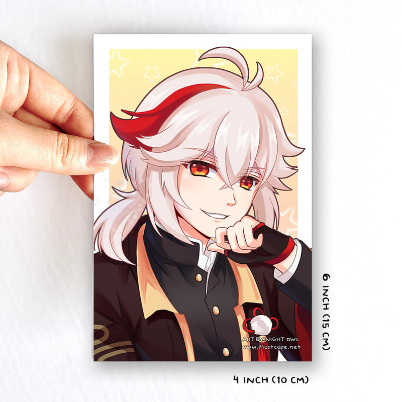 kazuhagenshinimpactpostcardfas