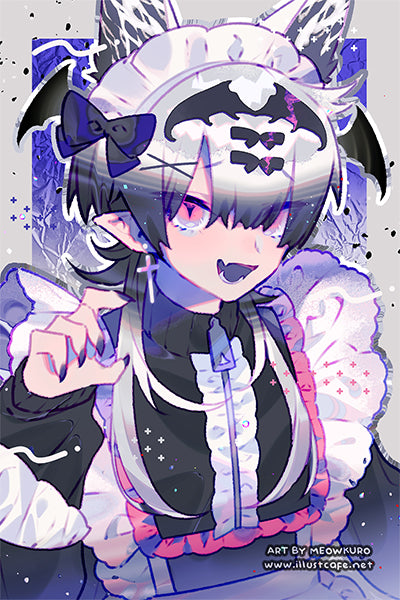 Maidmaidmaid Postcard [Meowkuro]