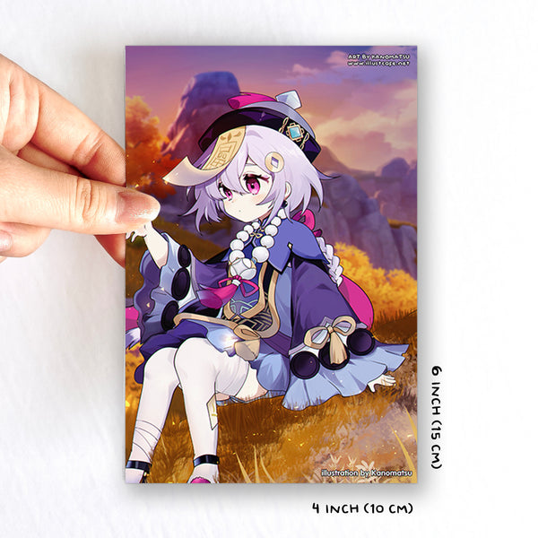 Genshin Qiqi Outdoor Postcard [Kanomatsu]