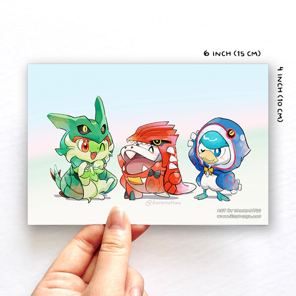 Gen 9 Starters Postcard [Kanomatsu]
