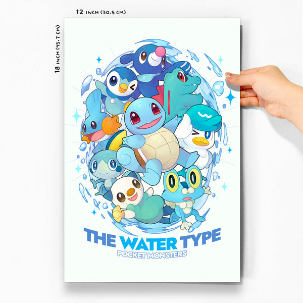 Water Starter Pokemon Poster [Riyumii]