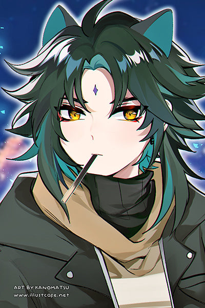 Genshin Neko Xiao Postcard [Kanomatsu]