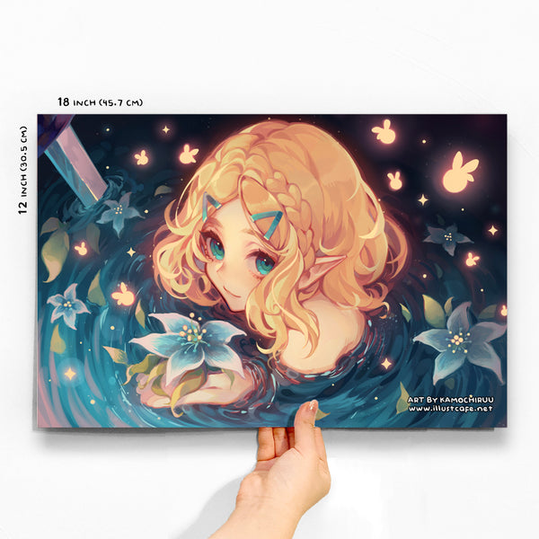 BOTW Zelda Poster [Kamochiruu]